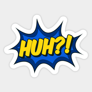 Huh?! Comic Effect Sticker